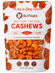 Butter Toffee Cashews | 6 Pack (2.5 oz Each)