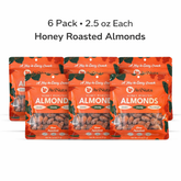 Honey Roasted Almonds | 6 Pack (2.5 oz Each)