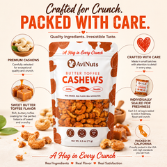 Butter Toffee Cashews (2.5oz)