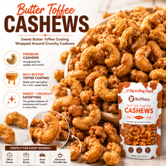 Butter Toffee Cashews | 6 Pack (2.5 oz Each)