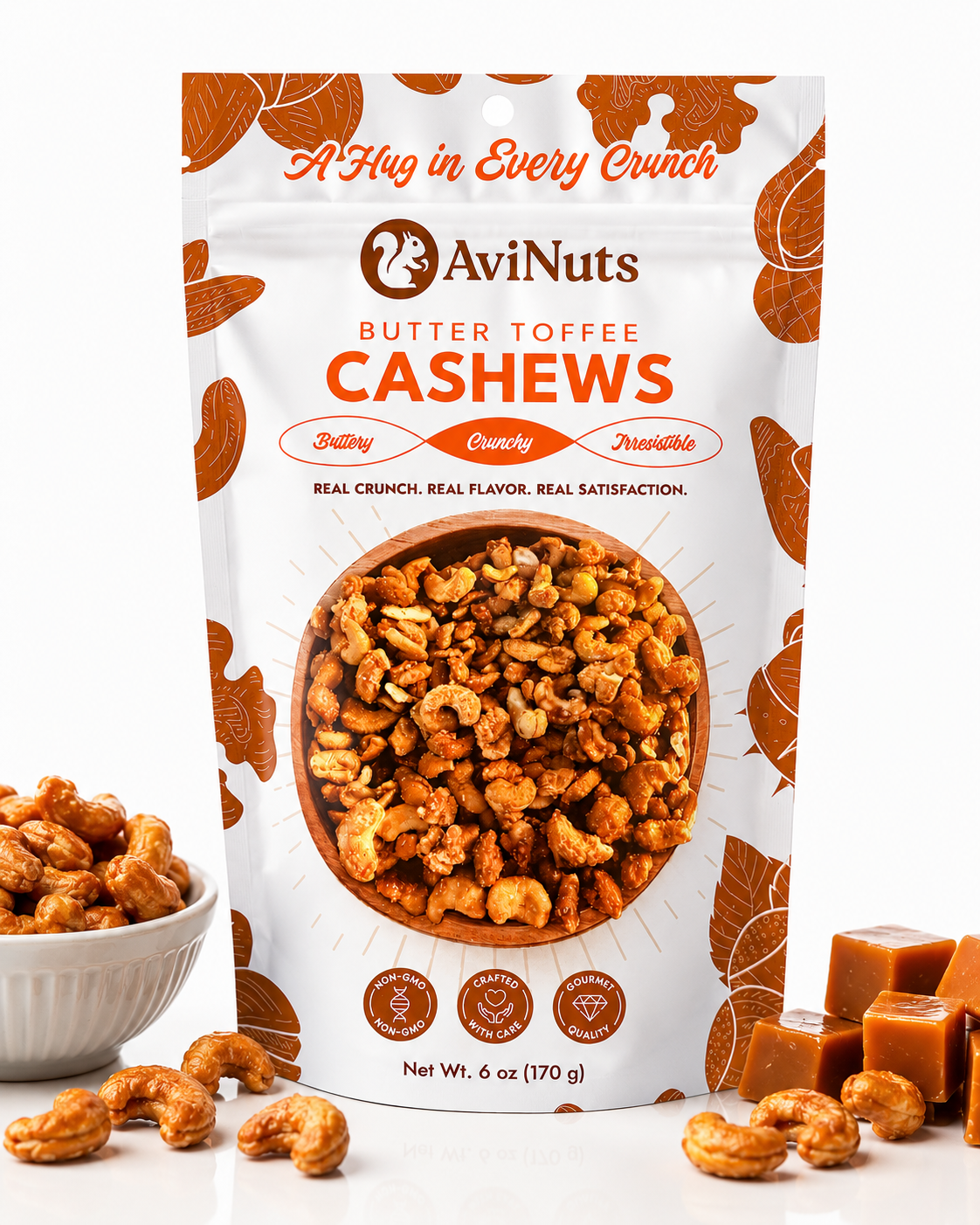 Butter Toffee Cashews (6oz)