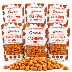 Butter Toffee Cashews | 6 Pack (2.5 oz Each)